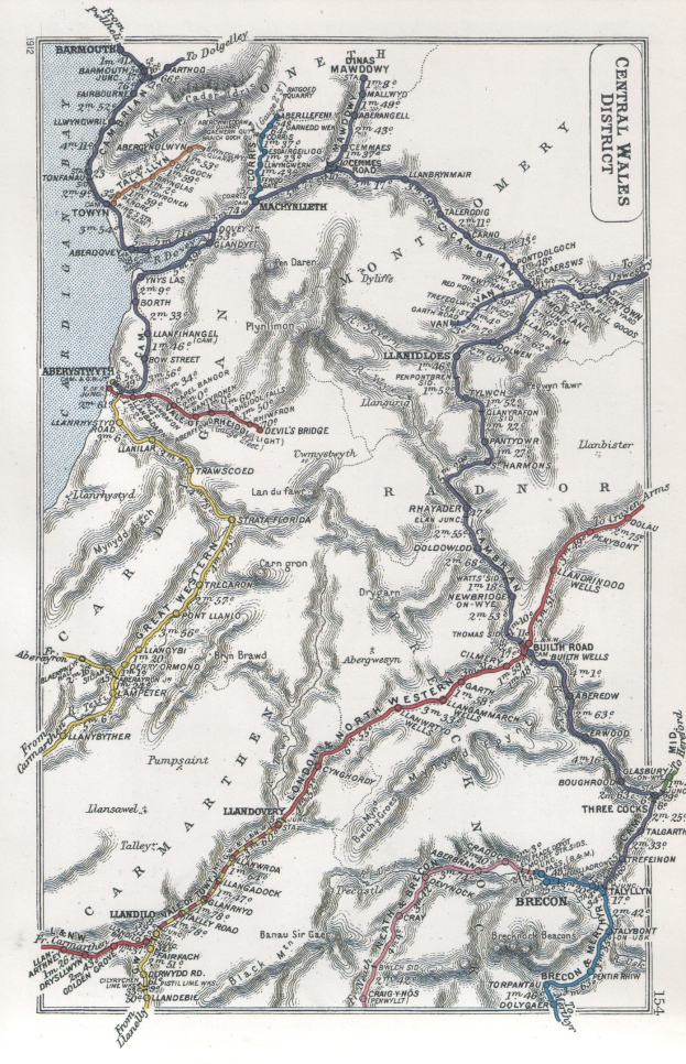 Detailierte alte Landkarte der schottischen Highlands mit beschrifteten geographischen Merkmalen, Routen und Textanmerkungen.