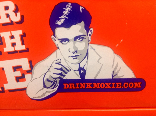 Ein Plakat mit einem Gemälde einer Person und Text.