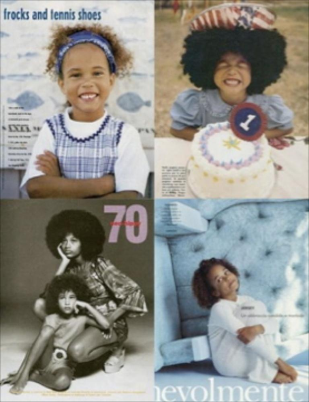 Ein Collage mit mehreren Fotos einer Gruppe von Kindern, begleitet von Text.